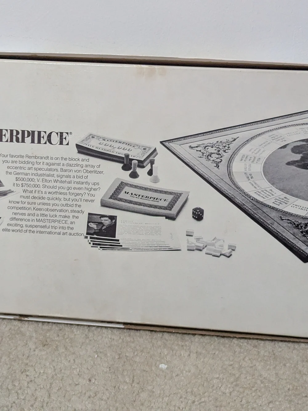 Masterpiece The Art Auction Game by Parker Brothers - 1970